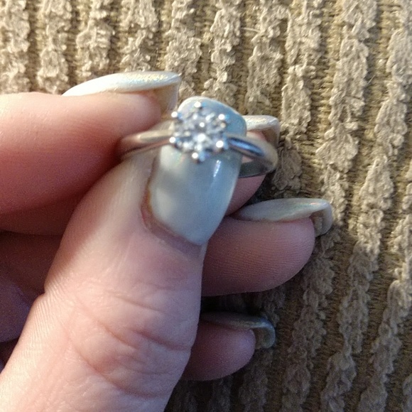Silver Ring Solitaire - Picture 3 of 3